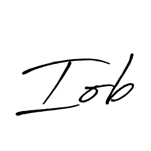 Create a beautiful signature design for name Iob. With this signature (Antro_Vectra_Bolder) fonts, you can make a handwritten signature for free. Iob signature style 7 images and pictures png