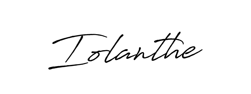 Create a beautiful signature design for name Iolanthe. With this signature (Antro_Vectra_Bolder) fonts, you can make a handwritten signature for free. Iolanthe signature style 7 images and pictures png