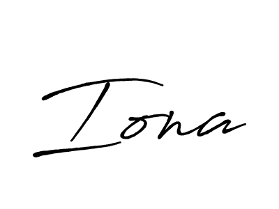 Also we have Iona name is the best signature style. Create professional handwritten signature collection using Antro_Vectra_Bolder autograph style. Iona signature style 7 images and pictures png