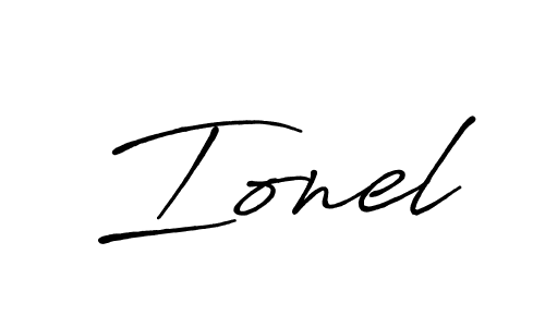 Similarly Antro_Vectra_Bolder is the best handwritten signature design. Signature creator online .You can use it as an online autograph creator for name Ionel. Ionel signature style 7 images and pictures png