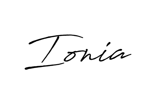 Also we have Ionia name is the best signature style. Create professional handwritten signature collection using Antro_Vectra_Bolder autograph style. Ionia signature style 7 images and pictures png