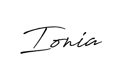 Also we have Ionia name is the best signature style. Create professional handwritten signature collection using Antro_Vectra_Bolder autograph style. Ionia signature style 7 images and pictures png