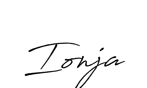 Design your own signature with our free online signature maker. With this signature software, you can create a handwritten (Antro_Vectra_Bolder) signature for name Ionja. Ionja signature style 7 images and pictures png