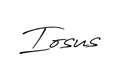 How to make Iosus name signature. Use Antro_Vectra_Bolder style for creating short signs online. This is the latest handwritten sign. Iosus signature style 7 images and pictures png