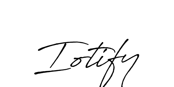 Design your own signature with our free online signature maker. With this signature software, you can create a handwritten (Antro_Vectra_Bolder) signature for name Iotify. Iotify signature style 7 images and pictures png