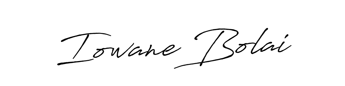 Antro_Vectra_Bolder is a professional signature style that is perfect for those who want to add a touch of class to their signature. It is also a great choice for those who want to make their signature more unique. Get Iowane Bolai name to fancy signature for free. Iowane Bolai signature style 7 images and pictures png