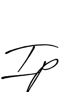 Use a signature maker to create a handwritten signature online. With this signature software, you can design (Antro_Vectra_Bolder) your own signature for name Ip. Ip signature style 7 images and pictures png