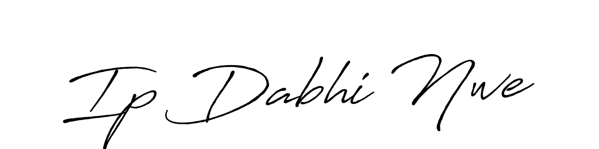 How to Draw Ip Dabhi Nwe signature style? Antro_Vectra_Bolder is a latest design signature styles for name Ip Dabhi Nwe. Ip Dabhi Nwe signature style 7 images and pictures png