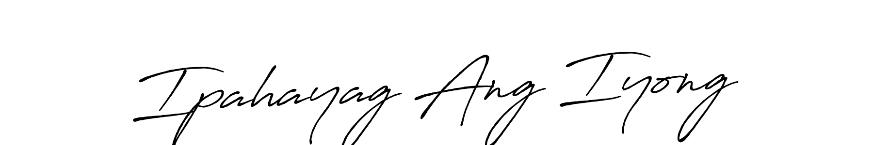 Create a beautiful signature design for name Ipahayag Ang Iyong. With this signature (Antro_Vectra_Bolder) fonts, you can make a handwritten signature for free. Ipahayag Ang Iyong signature style 7 images and pictures png