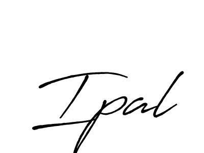 Ipal stylish signature style. Best Handwritten Sign (Antro_Vectra_Bolder) for my name. Handwritten Signature Collection Ideas for my name Ipal. Ipal signature style 7 images and pictures png