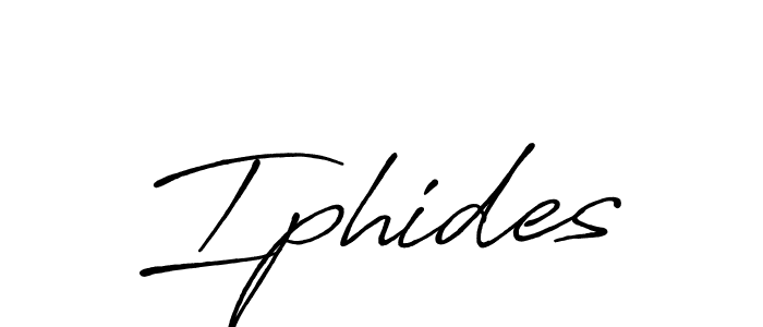 Make a beautiful signature design for name Iphides. With this signature (Antro_Vectra_Bolder) style, you can create a handwritten signature for free. Iphides signature style 7 images and pictures png