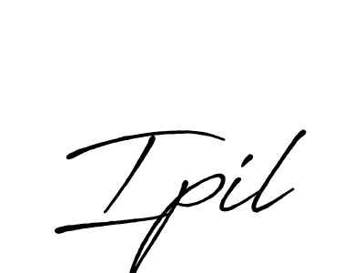 You should practise on your own different ways (Antro_Vectra_Bolder) to write your name (Ipil) in signature. don't let someone else do it for you. Ipil signature style 7 images and pictures png