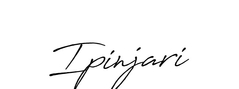 How to make Ipinjari signature? Antro_Vectra_Bolder is a professional autograph style. Create handwritten signature for Ipinjari name. Ipinjari signature style 7 images and pictures png