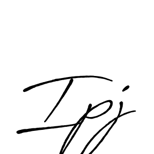 Also we have Ipj name is the best signature style. Create professional handwritten signature collection using Antro_Vectra_Bolder autograph style. Ipj signature style 7 images and pictures png