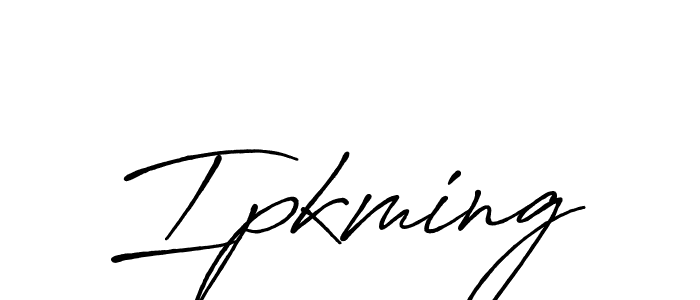 You should practise on your own different ways (Antro_Vectra_Bolder) to write your name (Ipkming) in signature. don't let someone else do it for you. Ipkming signature style 7 images and pictures png