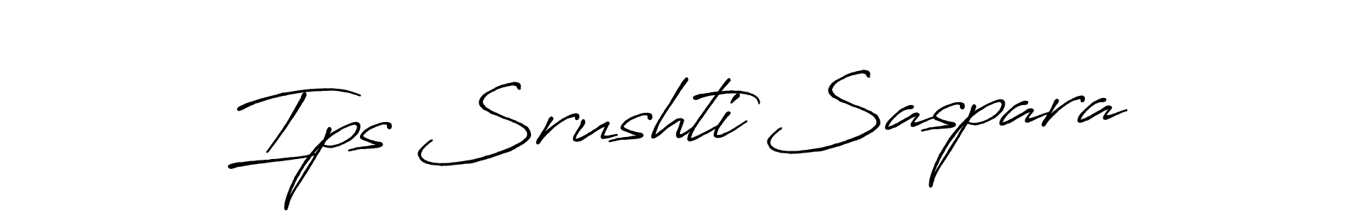 Also You can easily find your signature by using the search form. We will create Ips Srushti Saspara name handwritten signature images for you free of cost using Antro_Vectra_Bolder sign style. Ips Srushti Saspara signature style 7 images and pictures png