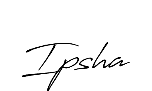 How to make Ipsha signature? Antro_Vectra_Bolder is a professional autograph style. Create handwritten signature for Ipsha name. Ipsha signature style 7 images and pictures png