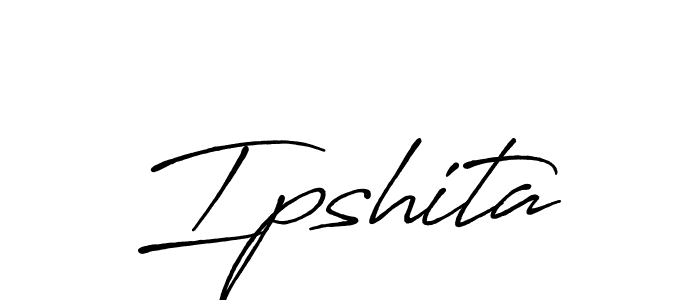 Design your own signature with our free online signature maker. With this signature software, you can create a handwritten (Antro_Vectra_Bolder) signature for name Ipshita. Ipshita signature style 7 images and pictures png