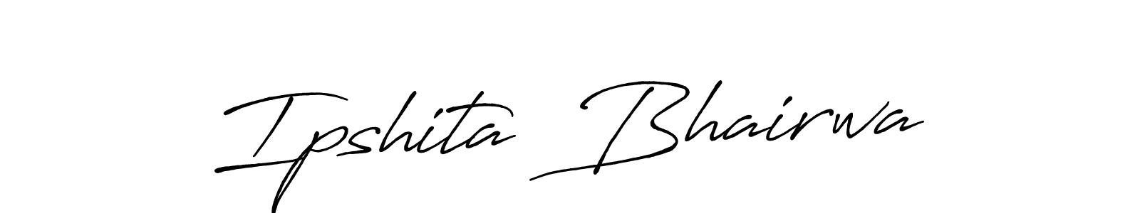 Also You can easily find your signature by using the search form. We will create Ipshita  Bhairwa name handwritten signature images for you free of cost using Antro_Vectra_Bolder sign style. Ipshita  Bhairwa signature style 7 images and pictures png