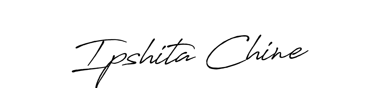 if you are searching for the best signature style for your name Ipshita Chine. so please give up your signature search. here we have designed multiple signature styles  using Antro_Vectra_Bolder. Ipshita Chine signature style 7 images and pictures png