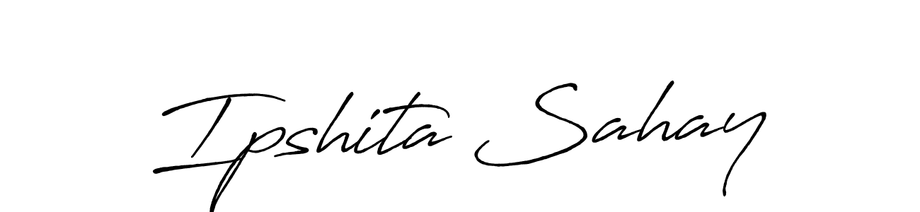 You can use this online signature creator to create a handwritten signature for the name Ipshita Sahay. This is the best online autograph maker. Ipshita Sahay signature style 7 images and pictures png
