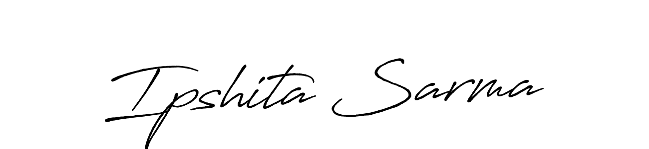 Design your own signature with our free online signature maker. With this signature software, you can create a handwritten (Antro_Vectra_Bolder) signature for name Ipshita Sarma. Ipshita Sarma signature style 7 images and pictures png