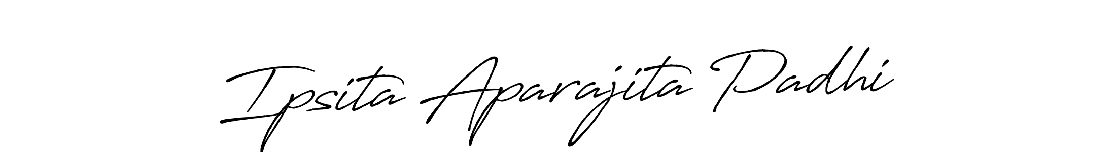 Make a beautiful signature design for name Ipsita Aparajita Padhi. With this signature (Antro_Vectra_Bolder) style, you can create a handwritten signature for free. Ipsita Aparajita Padhi signature style 7 images and pictures png