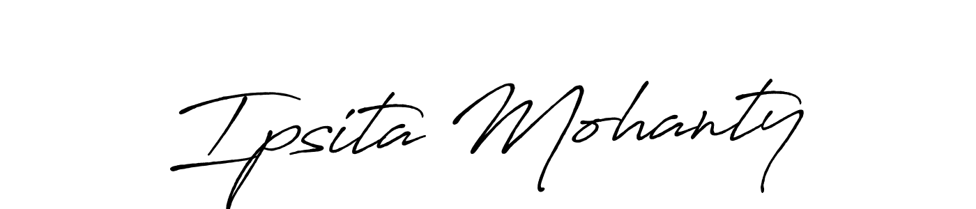 How to make Ipsita Mohanty signature? Antro_Vectra_Bolder is a professional autograph style. Create handwritten signature for Ipsita Mohanty name. Ipsita Mohanty signature style 7 images and pictures png