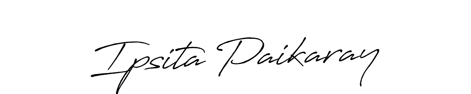 The best way (Antro_Vectra_Bolder) to make a short signature is to pick only two or three words in your name. The name Ipsita Paikaray include a total of six letters. For converting this name. Ipsita Paikaray signature style 7 images and pictures png