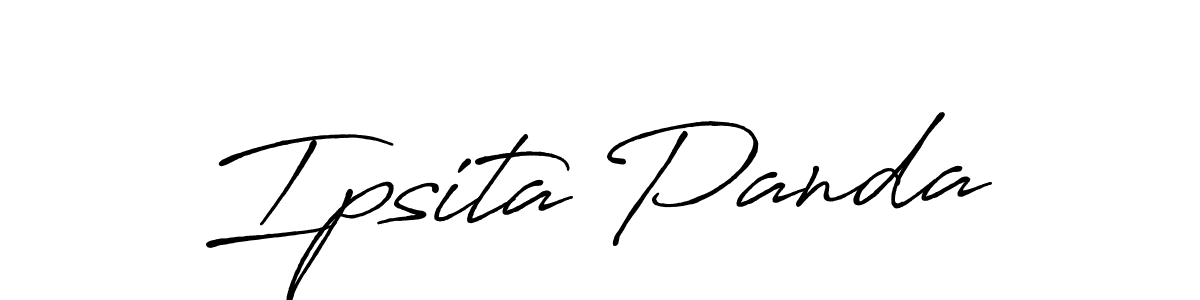 Create a beautiful signature design for name Ipsita Panda. With this signature (Antro_Vectra_Bolder) fonts, you can make a handwritten signature for free. Ipsita Panda signature style 7 images and pictures png