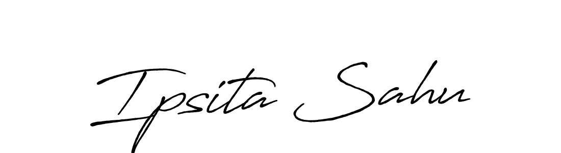 Also we have Ipsita Sahu name is the best signature style. Create professional handwritten signature collection using Antro_Vectra_Bolder autograph style. Ipsita Sahu signature style 7 images and pictures png