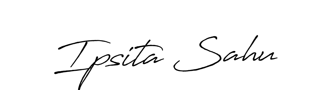 How to make Ipsita Sahu signature? Antro_Vectra_Bolder is a professional autograph style. Create handwritten signature for Ipsita Sahu name. Ipsita Sahu signature style 7 images and pictures png