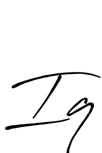 Iq stylish signature style. Best Handwritten Sign (Antro_Vectra_Bolder) for my name. Handwritten Signature Collection Ideas for my name Iq. Iq signature style 7 images and pictures png