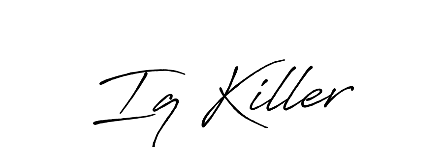 Design your own signature with our free online signature maker. With this signature software, you can create a handwritten (Antro_Vectra_Bolder) signature for name Iq Killer. Iq Killer signature style 7 images and pictures png