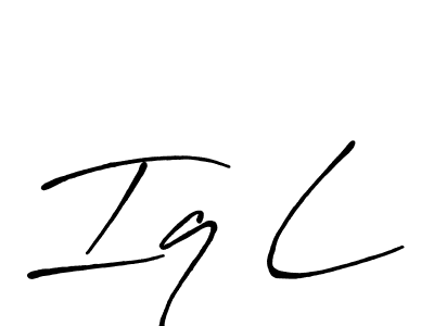 It looks lik you need a new signature style for name Iq L. Design unique handwritten (Antro_Vectra_Bolder) signature with our free signature maker in just a few clicks. Iq L signature style 7 images and pictures png