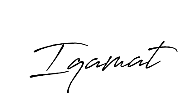 Use a signature maker to create a handwritten signature online. With this signature software, you can design (Antro_Vectra_Bolder) your own signature for name Iqamat. Iqamat signature style 7 images and pictures png