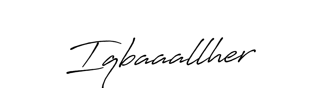 Design your own signature with our free online signature maker. With this signature software, you can create a handwritten (Antro_Vectra_Bolder) signature for name Iqbaaallher. Iqbaaallher signature style 7 images and pictures png