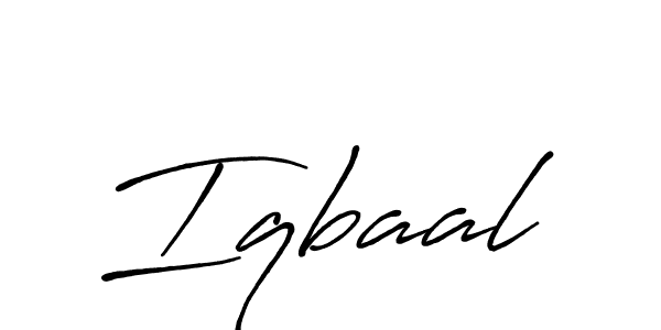 Design your own signature with our free online signature maker. With this signature software, you can create a handwritten (Antro_Vectra_Bolder) signature for name Iqbaal. Iqbaal signature style 7 images and pictures png