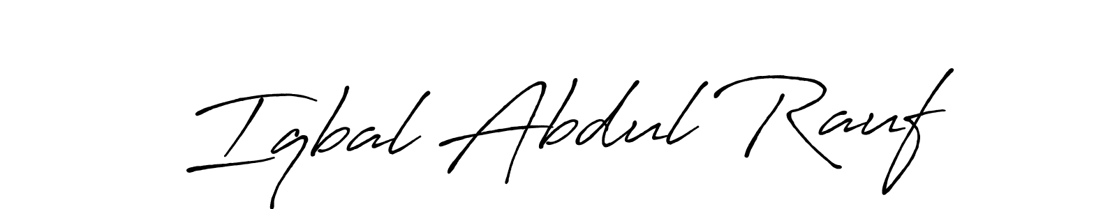 Make a beautiful signature design for name Iqbal Abdul Rauf. Use this online signature maker to create a handwritten signature for free. Iqbal Abdul Rauf signature style 7 images and pictures png