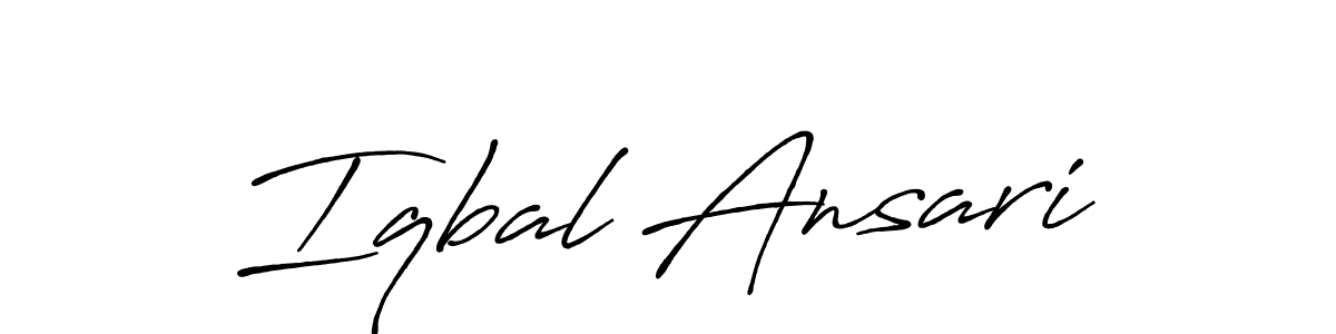 Antro_Vectra_Bolder is a professional signature style that is perfect for those who want to add a touch of class to their signature. It is also a great choice for those who want to make their signature more unique. Get Iqbal Ansari name to fancy signature for free. Iqbal Ansari signature style 7 images and pictures png