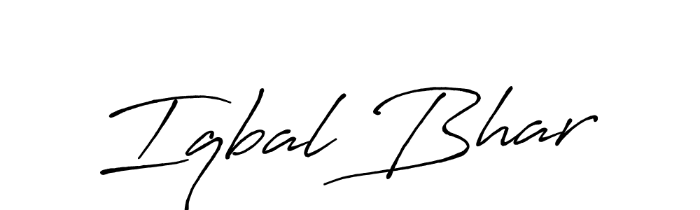 Also You can easily find your signature by using the search form. We will create Iqbal Bhar name handwritten signature images for you free of cost using Antro_Vectra_Bolder sign style. Iqbal Bhar signature style 7 images and pictures png