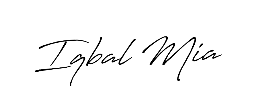 Iqbal Mia stylish signature style. Best Handwritten Sign (Antro_Vectra_Bolder) for my name. Handwritten Signature Collection Ideas for my name Iqbal Mia. Iqbal Mia signature style 7 images and pictures png