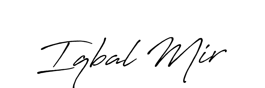 Iqbal Mir stylish signature style. Best Handwritten Sign (Antro_Vectra_Bolder) for my name. Handwritten Signature Collection Ideas for my name Iqbal Mir. Iqbal Mir signature style 7 images and pictures png