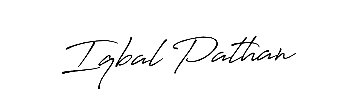 Iqbal Pathan stylish signature style. Best Handwritten Sign (Antro_Vectra_Bolder) for my name. Handwritten Signature Collection Ideas for my name Iqbal Pathan. Iqbal Pathan signature style 7 images and pictures png