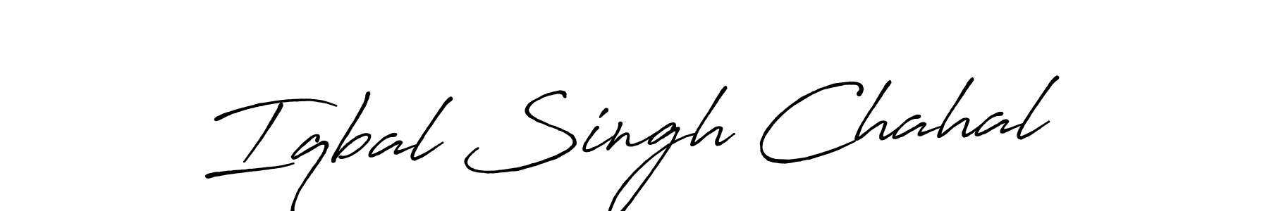 Similarly Antro_Vectra_Bolder is the best handwritten signature design. Signature creator online .You can use it as an online autograph creator for name Iqbal Singh Chahal. Iqbal Singh Chahal signature style 7 images and pictures png