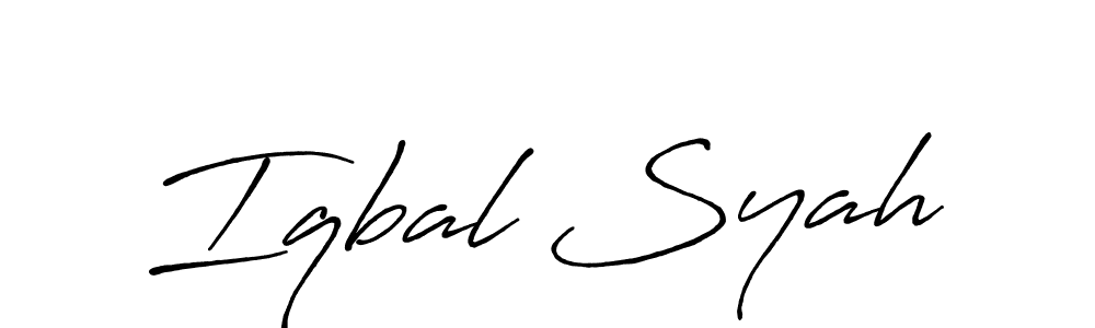 How to make Iqbal Syah signature? Antro_Vectra_Bolder is a professional autograph style. Create handwritten signature for Iqbal Syah name. Iqbal Syah signature style 7 images and pictures png