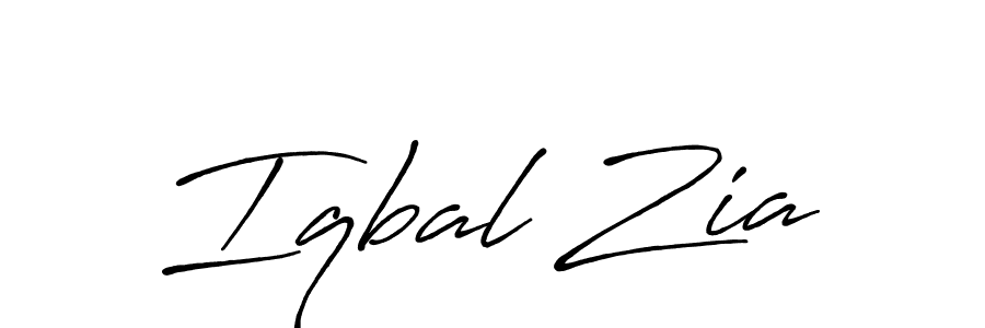 Iqbal Zia stylish signature style. Best Handwritten Sign (Antro_Vectra_Bolder) for my name. Handwritten Signature Collection Ideas for my name Iqbal Zia. Iqbal Zia signature style 7 images and pictures png