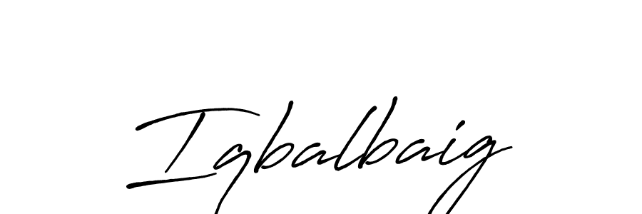 if you are searching for the best signature style for your name Iqbalbaig. so please give up your signature search. here we have designed multiple signature styles  using Antro_Vectra_Bolder. Iqbalbaig signature style 7 images and pictures png