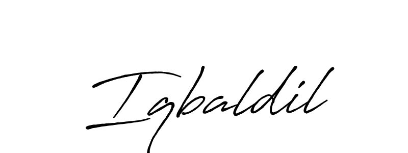 You should practise on your own different ways (Antro_Vectra_Bolder) to write your name (Iqbaldil) in signature. don't let someone else do it for you. Iqbaldil signature style 7 images and pictures png