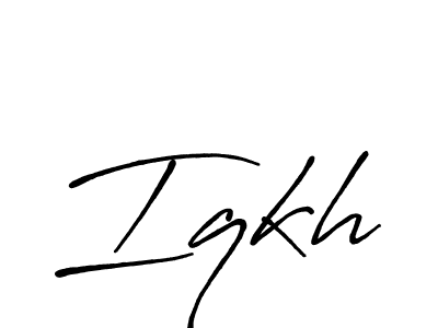 Also You can easily find your signature by using the search form. We will create Iqkh name handwritten signature images for you free of cost using Antro_Vectra_Bolder sign style. Iqkh signature style 7 images and pictures png